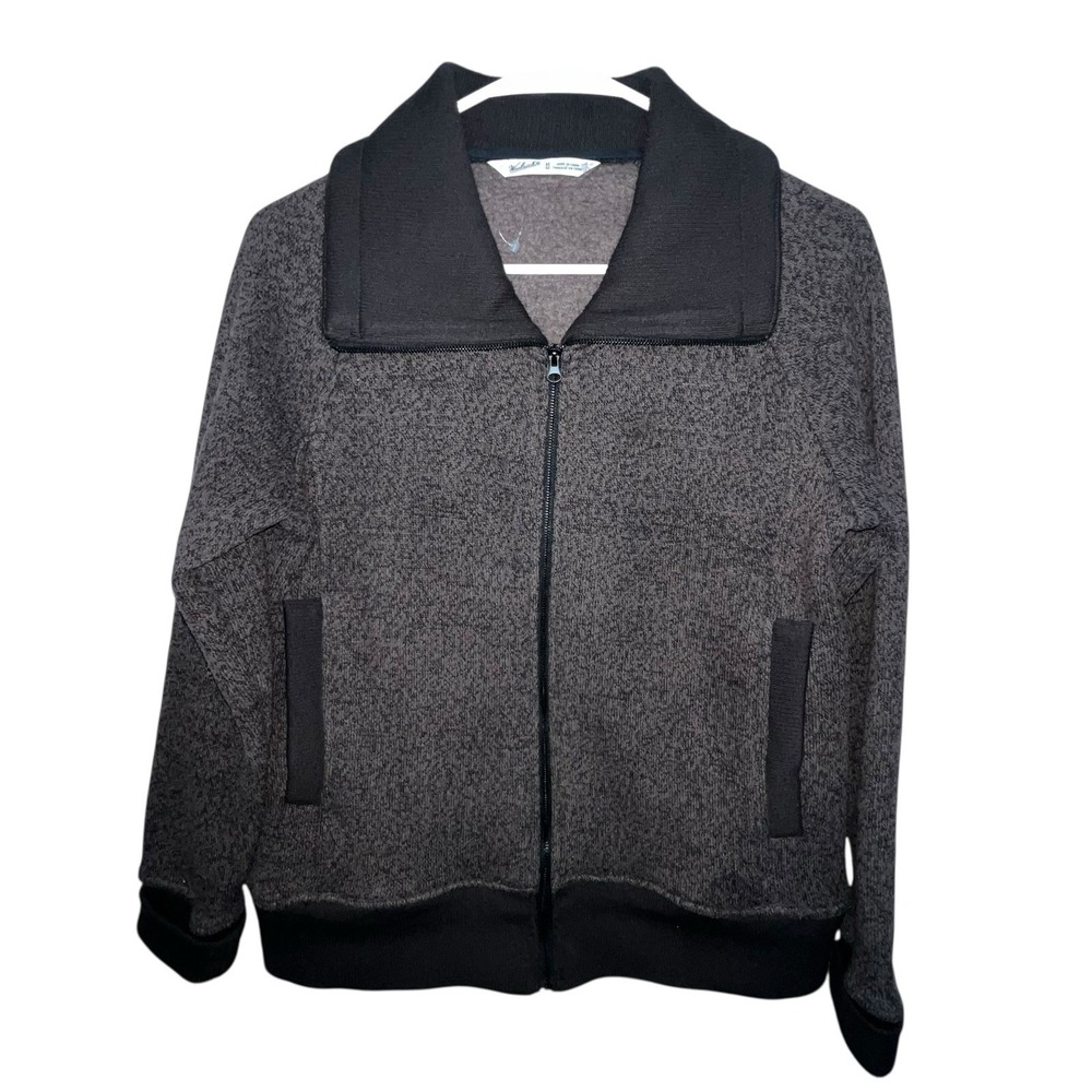 Vintage Woolrich Full Zip Lined Jacket‎ Women's Medium Brown Pockets Collared